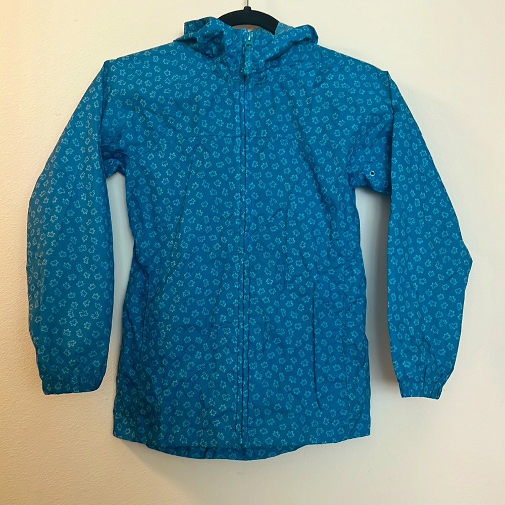 Packable Lands End rain jacket size Small 7/8